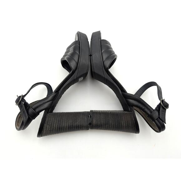 Paul Green Leslie Platform Sandal Ankle Strap Women's Black Size US9/UK7 EU40 - Picture 10 of 13